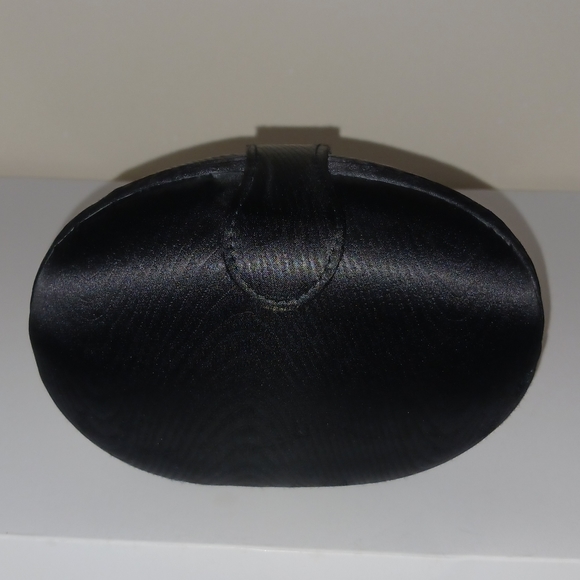 Whiting & Davis Black Satin Crossbody and/or Clutch - Picture 3 of 13